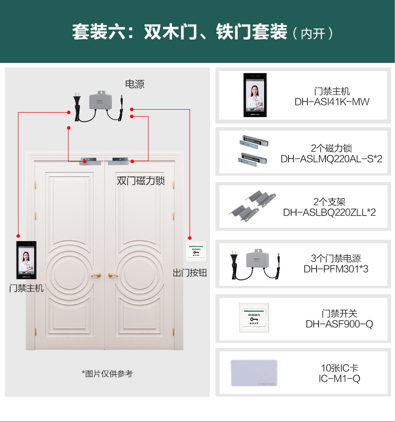 大华7英寸门禁一体机考勤人脸二维码套装打卡wifi室外ASI41详情16