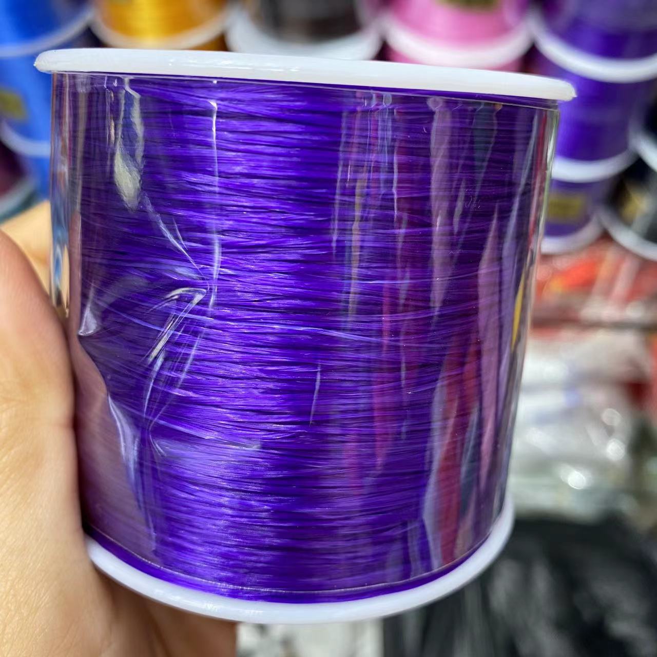 500米diy佛珠水晶串珠大卷韩国造扁形水晶线松紧线弹力线绳批发详情16