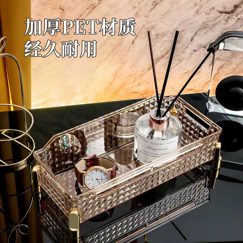 Cross-border Internet celebrity best-selling cosmetics storage box, high appearance level desktop storage rack, mask and skin care products miscellaneous storage rack pic 6