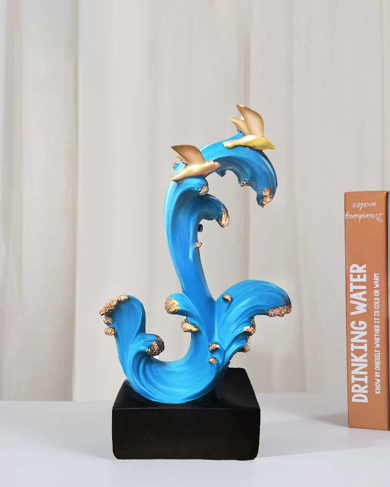 新款风生水起摆件客厅摆件高档乘风破浪装饰品房间办公室客厅摆件详情12