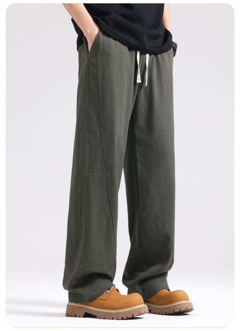 纯棉工装裤男2025秋冬宽松运动卫裤男士直筒休闲长裤冬季加绒裤子详情21