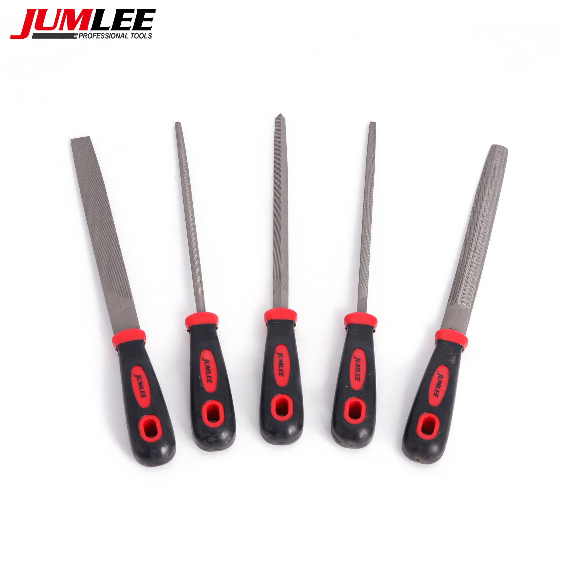 5-piece set of high-hardness carbon steel files, mixed files, triangular flat round files, woodworking small files, grinding tools pic 1