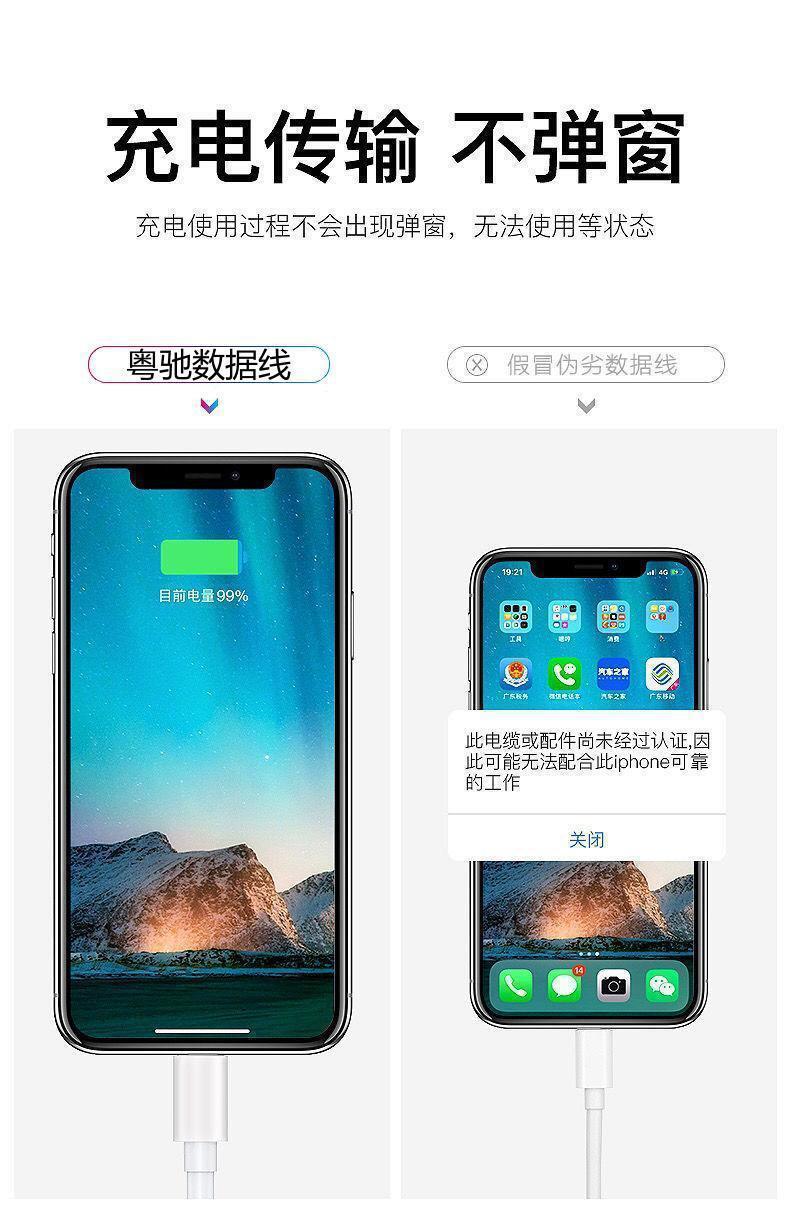 官方正品适用苹果数据线快充iPhone15/14/13/12/118x76手机充电线详情7