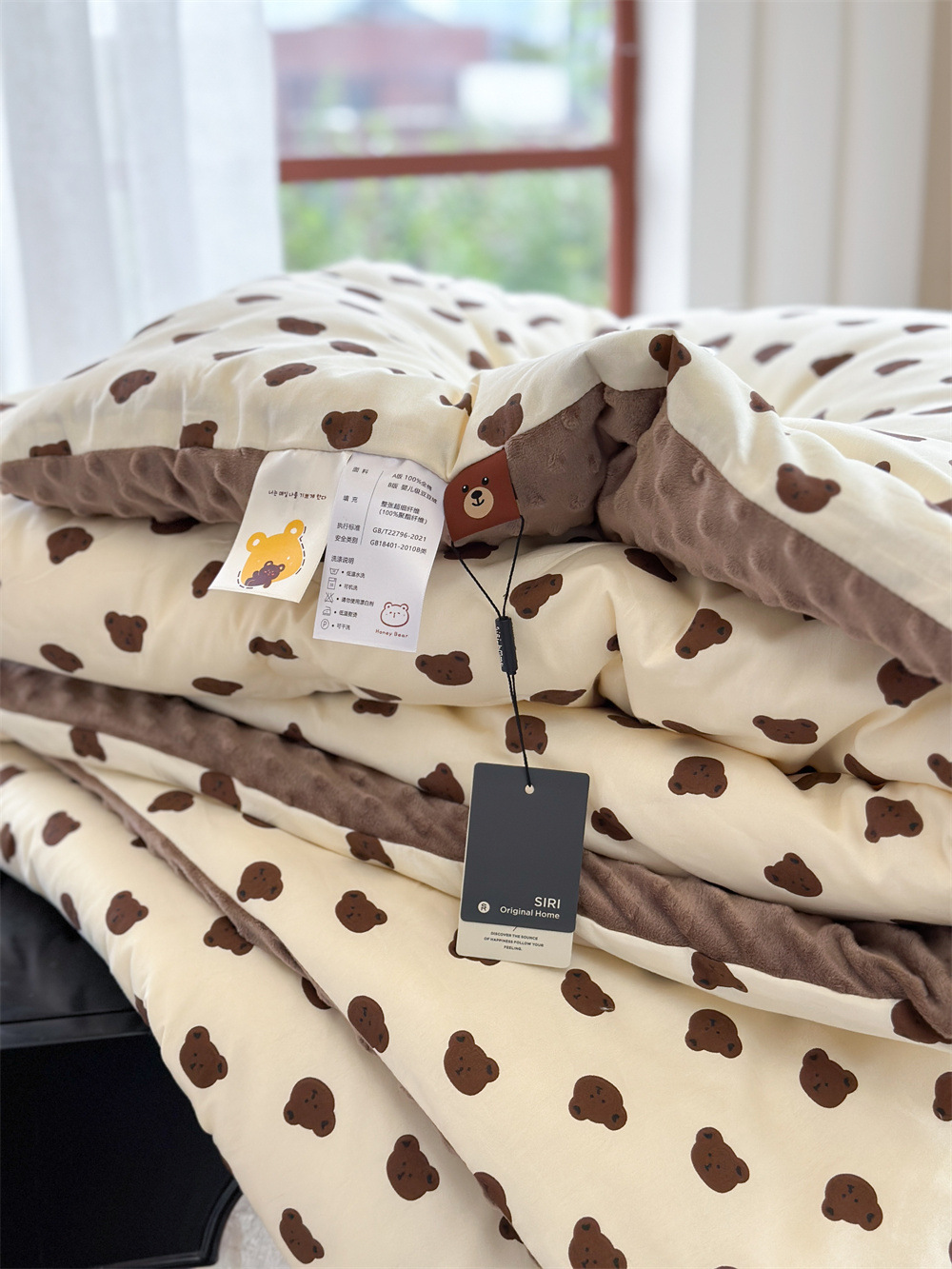 13372 All-cotton cartoon small floral print spring and autumn quilt soothing, bean quilt warm and fleece winter quilt core pic 14