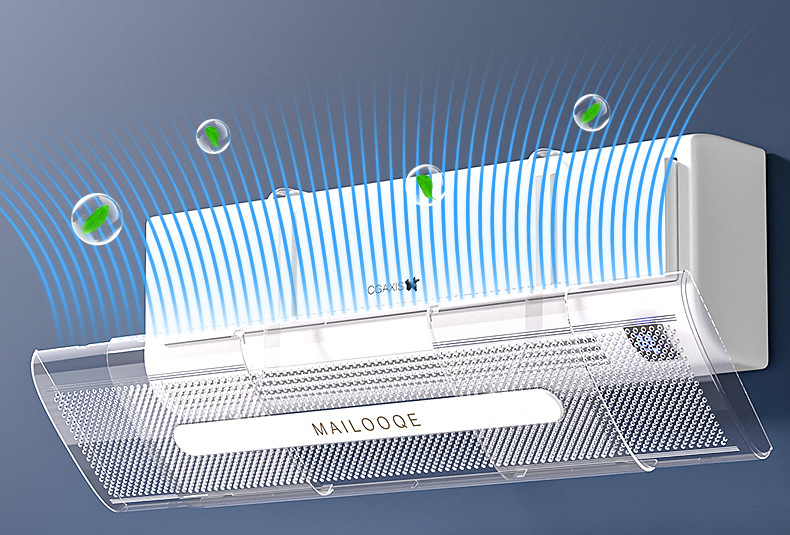 Air conditioner wind shield, wind deflector, anti-direct blowing cold air outlet baffle, air guide plate cover, postpartum wall-mounted type, universal pic 2