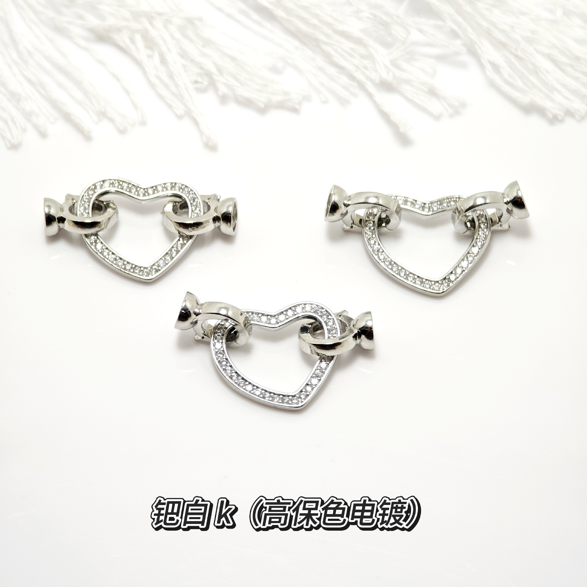 Pearl necklace buckle, 8-shaped buckle, handcrafted end buckle, connecting buckle, mother-and-child buckle, sweater chain, universal buckle, DIY accessories pic 13