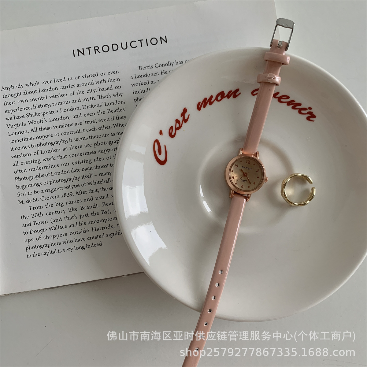 网红小众法式小表盘细带手表女学生文艺小清新女表石英表直播爆款详情5