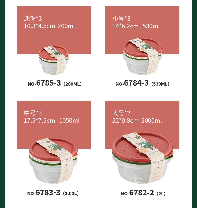 食品级保鲜盒食物收纳盒厨房冰箱蔬果整理专用塑料透明密封盒储物详情2