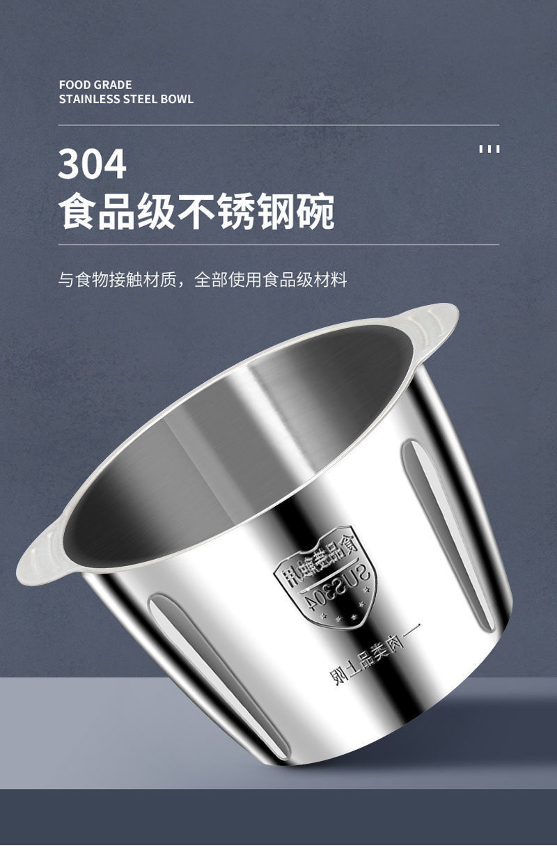 New kitchen electric meat grinder, household stainless steel multi-functional garlic paste mixer and food processor, small garlic mashing wonder pic 16