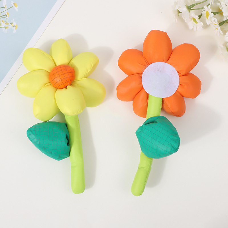 太阳花配件洞洞鞋搭配服装发饰辅料充棉布艺胸花配件批发详情5