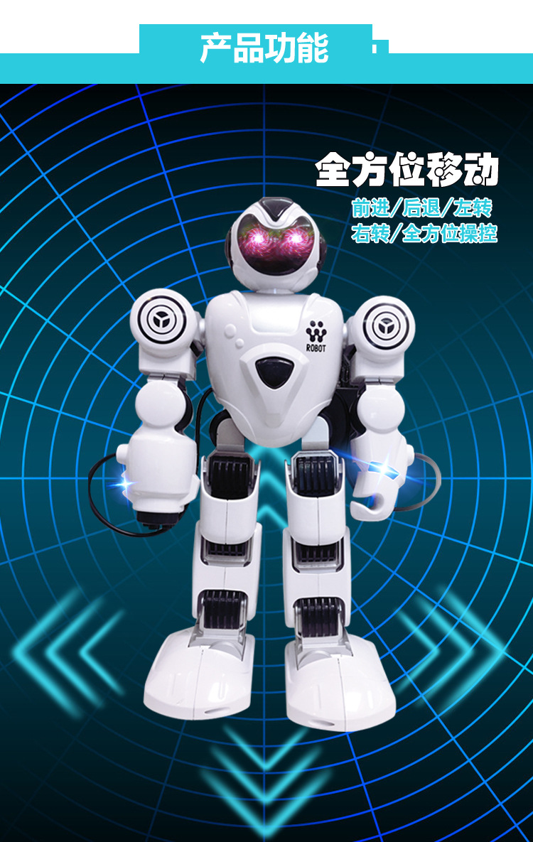 Alpha Intelligent robot remote-controlled RoboCop programming dancing robot Boy gift model toy pic 6