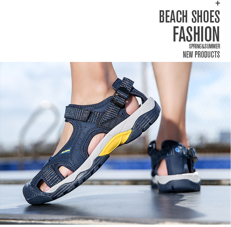 跨境外贸 情侣款 户外凉鞋男女沙滩鞋防滑登山徒步鞋男包头运动鞋详情33