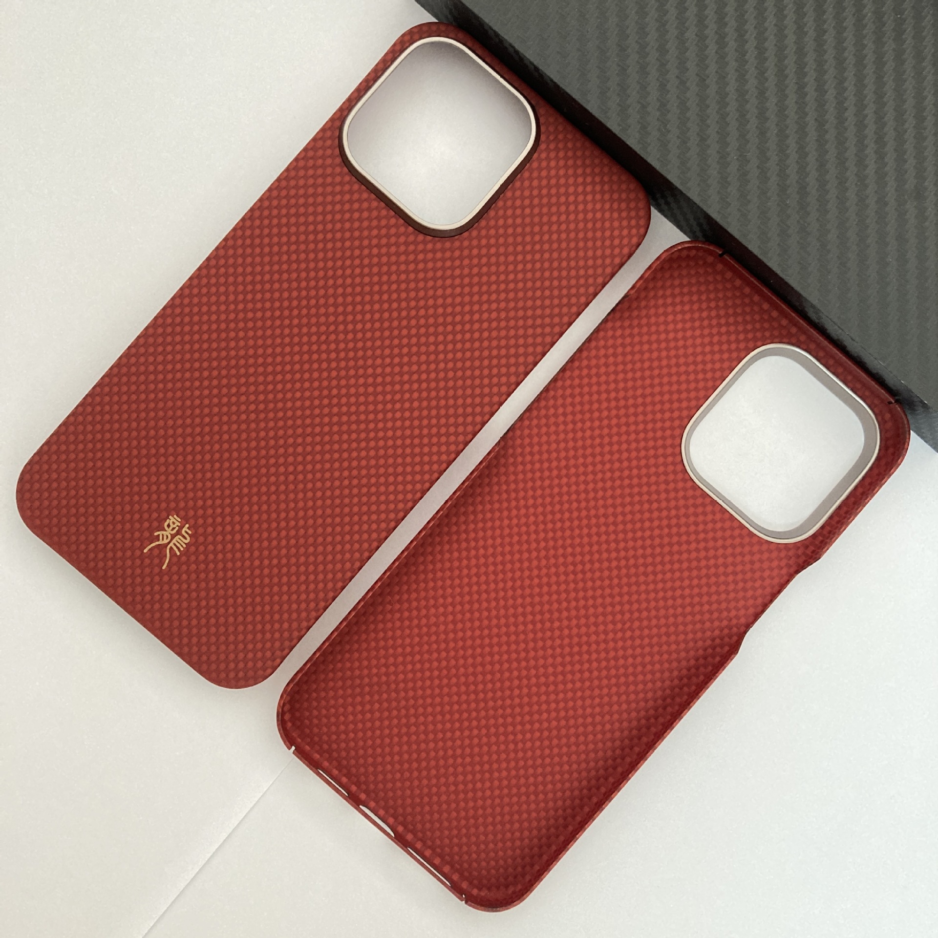 Kevlar China Red is suitable for Apple 15Pro/15Pro X Kevlar aramid fiber material phones pic 6
