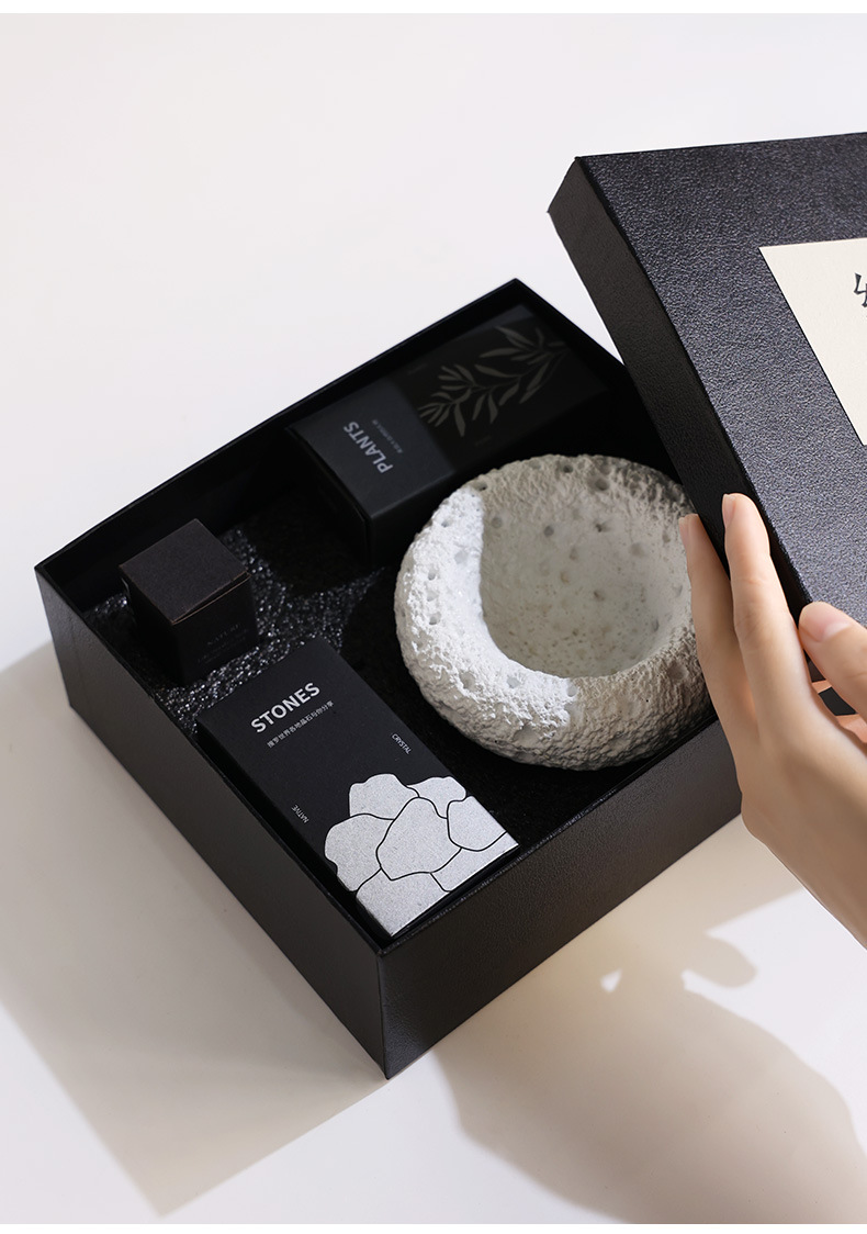 Four Seasons Aromatherapy Indoor Diffuser Stone Home Crystal Stone Gift Box, Hotel home Long-lasting Fragrance Decorative item as a souvenir gift pic 29