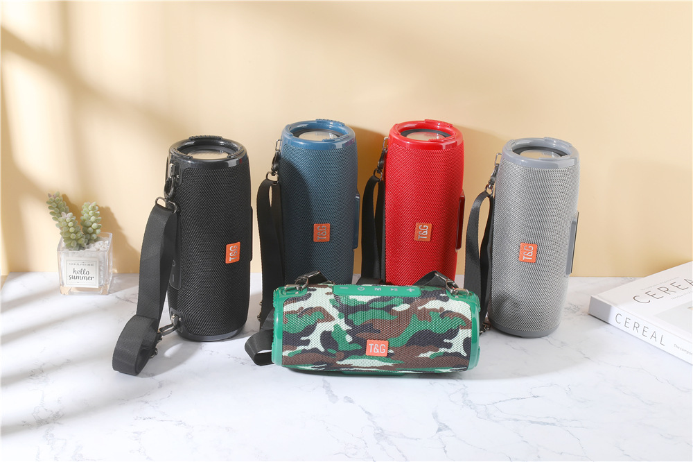 跨境新款便携蓝牙音箱户外创意插卡蓝牙音响布艺低音炮收音机批发详情11