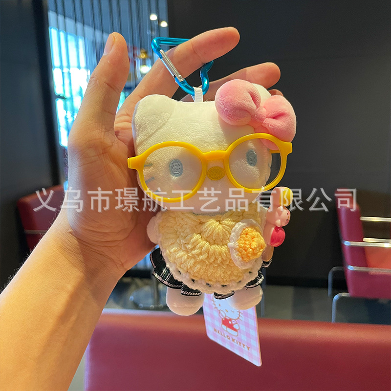 新款可爱hellokitty小挂件毛绒玩偶正版Kitty公仔布娃娃包包挂件详情14