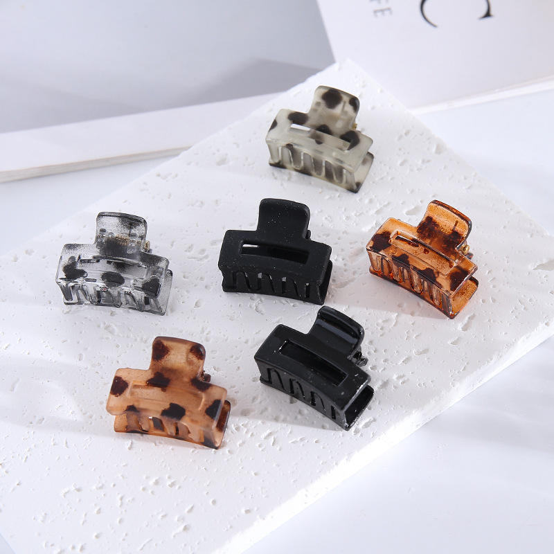 Coffee-colored small hairpin, matte and frosted bangs, hair clipper, small hair clipper for top and side decoration, cross-border hair accessory wholesale pic 17
