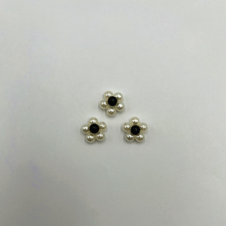 Hand-woven imitation pearl flower DIY clothing accessories are selling well, sweet girl earrings, headwear and jewelry accessories pic 7