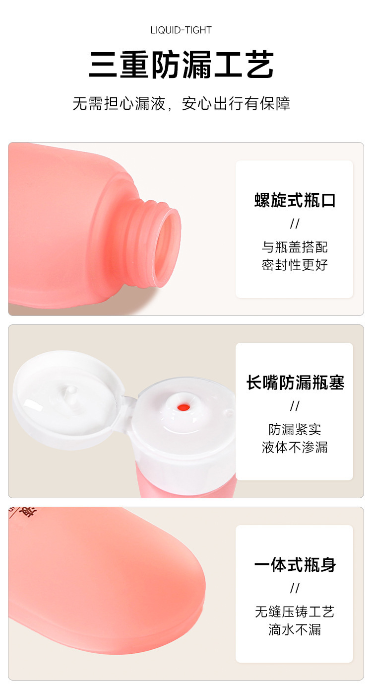 Travel sub-bottle shampoo, body wash, travel skin care products portable small sample empty bottle pic 7