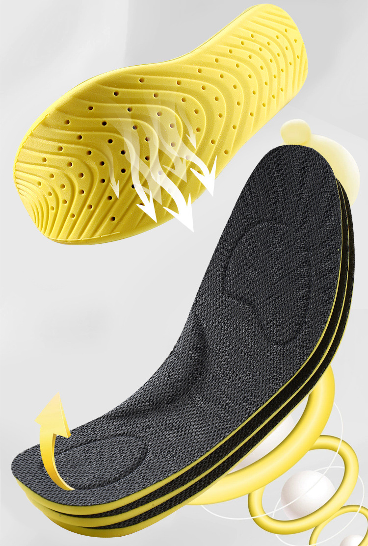 The insoles are 7A grade antibacterial, deodorizing, breathable, sweat-absorbing, highly elastic, shock-absorbing, and are thin for casual running, basketball and badminton pic 10