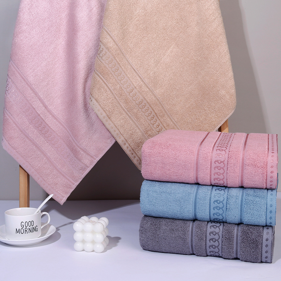 Thick bamboo fiber bath towels, soft and absorbent, adult bath towels, gift embroidered logo, large bath towels wholesale pic 11