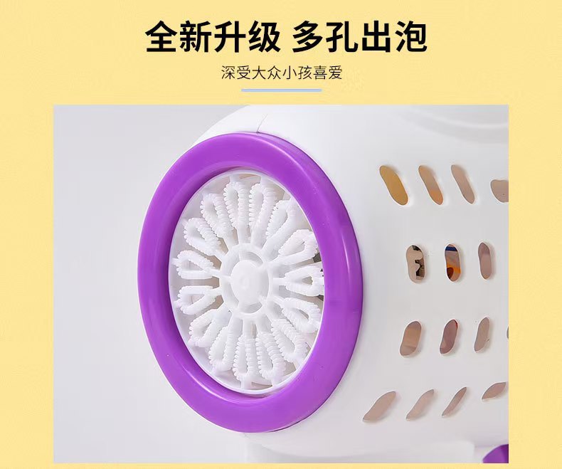 手持加特林泡泡枪全自动多孔灯光投影太空人玩具详情16