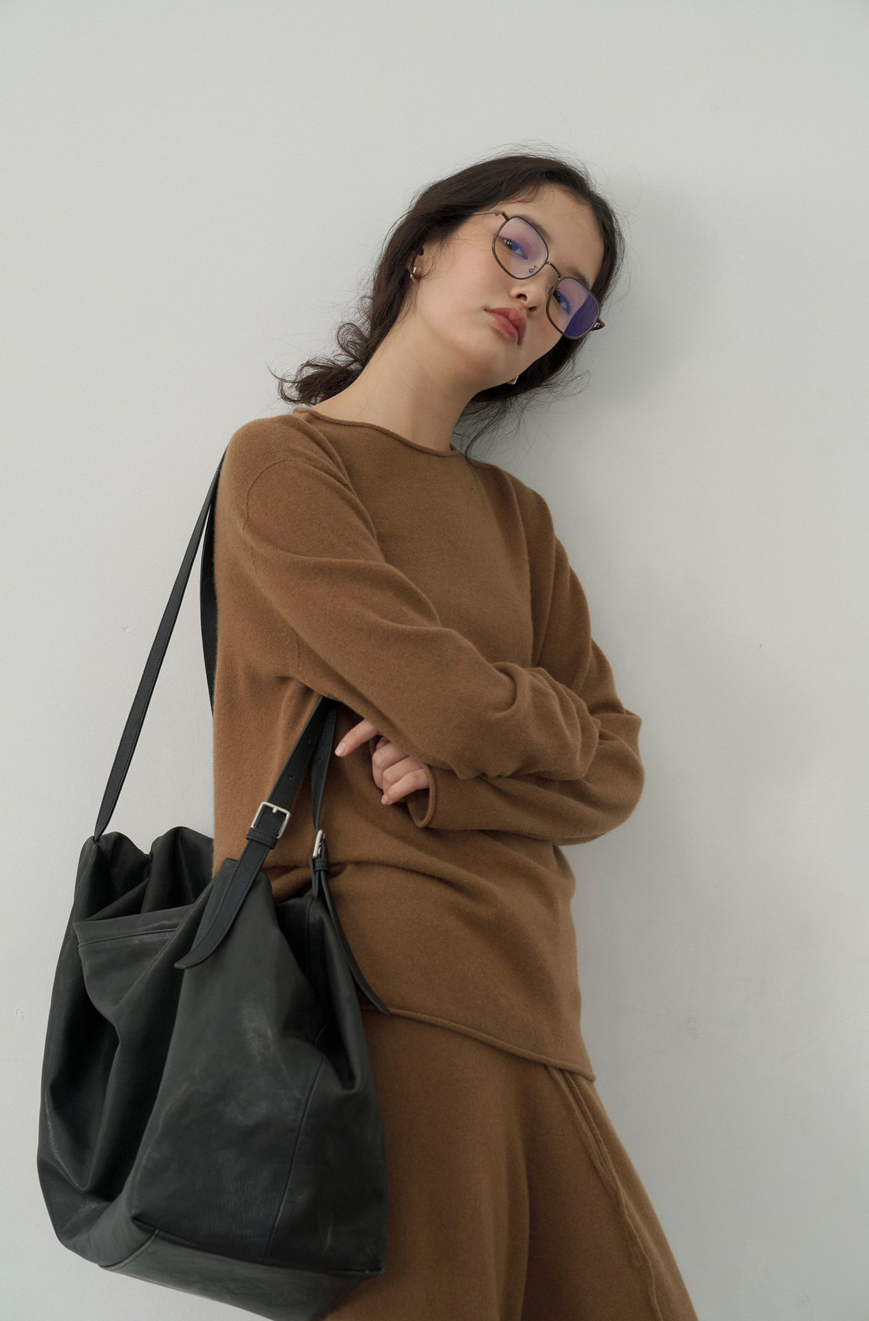 Korean-style seamless one-piece process round-neck pullover cotton and wool sweater, basic base layer for women a1183 in autumn and winter pic 19