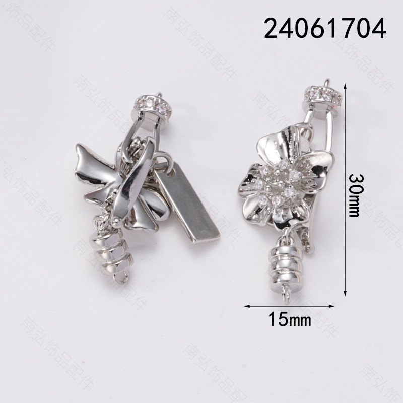 Pearl necklace buckle, lobster buckle, end connection buckle, hook buckle, sweater chain, detachable buckle, diy jewelry accessories pic 9