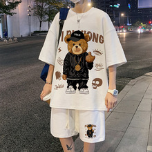 男灯笼裤民族风束脚系绳宽松亚麻复古印花哈伦束脚休闲春秋九分裤详情17