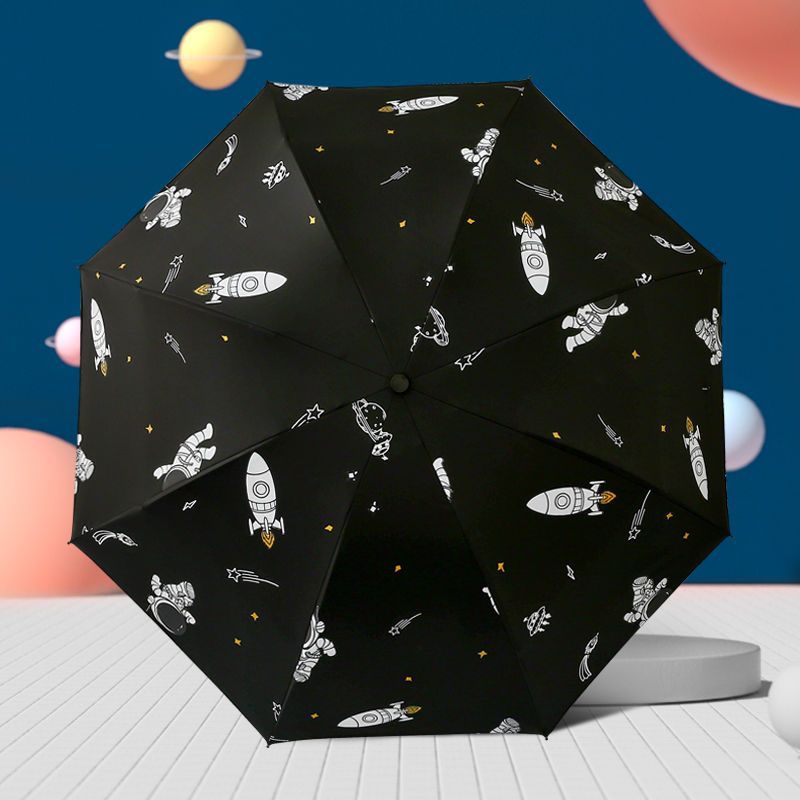 Interstellar Space fully automatic sun umbrella, suitable for both sunny and rainy days, folding, sunshade, sun protection and UV protection, joint strict for male and female students pic 3