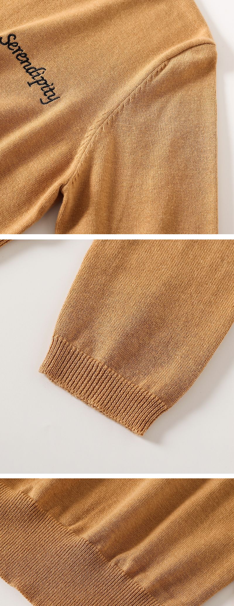 A high-quality ultra-fine mercerized wool base layer, paired with an autumn and winter round-neck knitted top and a thin pink sweater for women pic 6