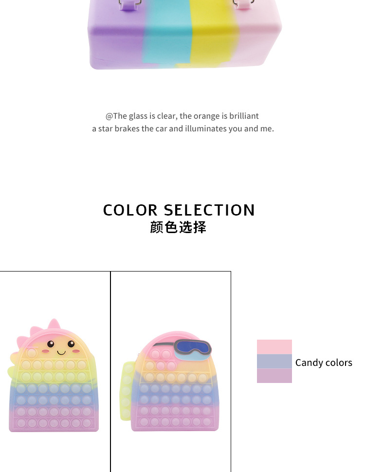 New dinosaur backpack, silicone backpack, Werewolf Killer, large capacity in stock, stress-relieving, Press and Play educational toys from Rat Killer Pioneer pic 6