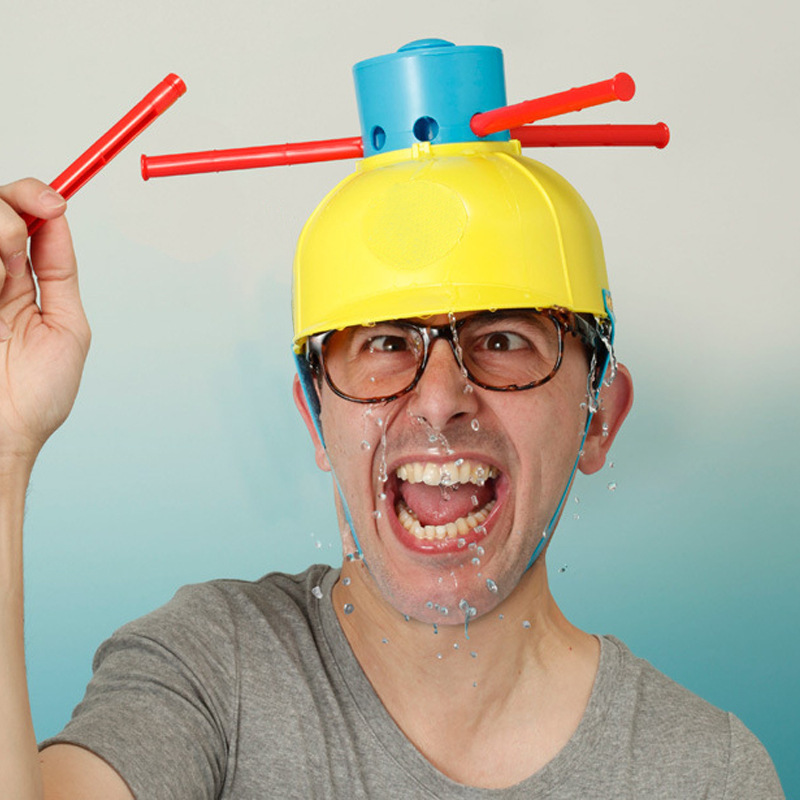 跨境新奇特wet head game湿水挑战帽子水帽玩具整蛊聚会道具帽子详情5