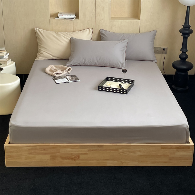 Long-staple cotton single item, all-cotton brushed quilt cover bed, simple pigment color pure cotton autumn and winter 1.8m bedding pic 162