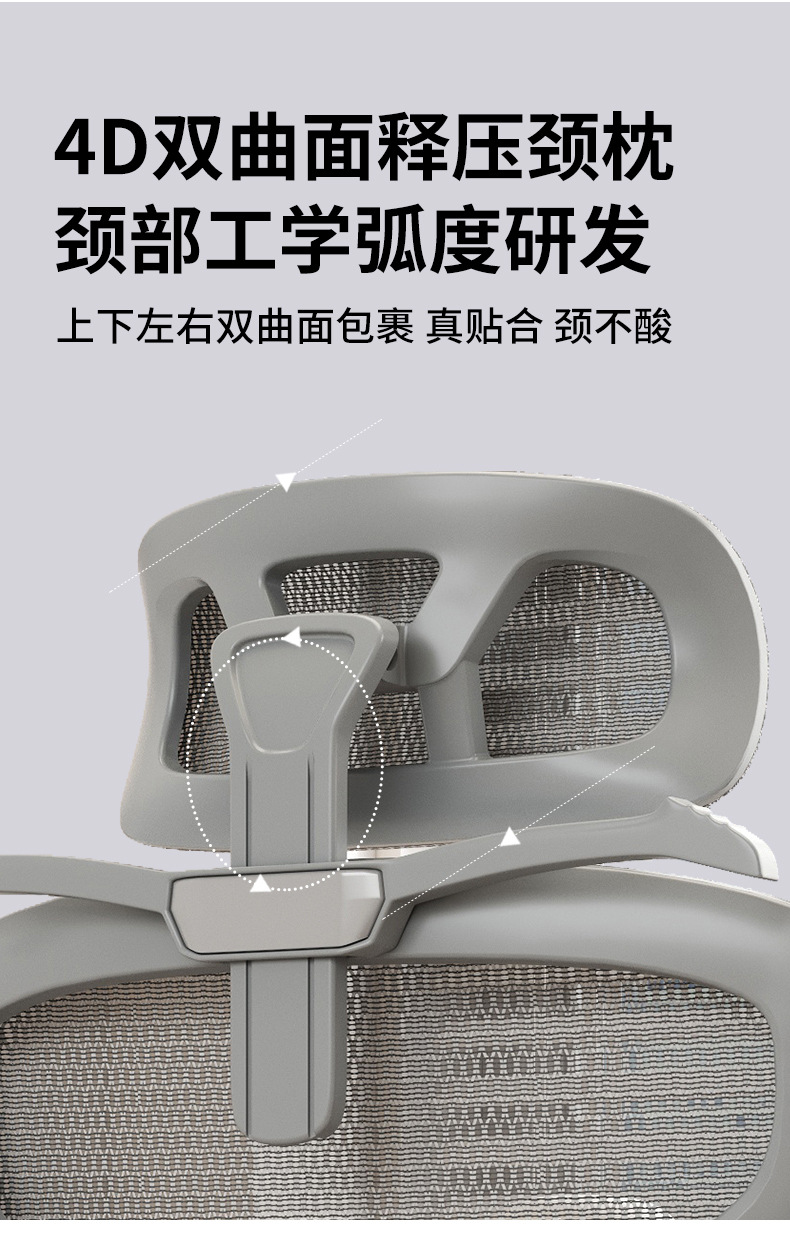 Ergonomic chair, lumbar support computer chair, comfortable home sitting for long periods, gaming chair, reclining office, factory direct sales pic 8