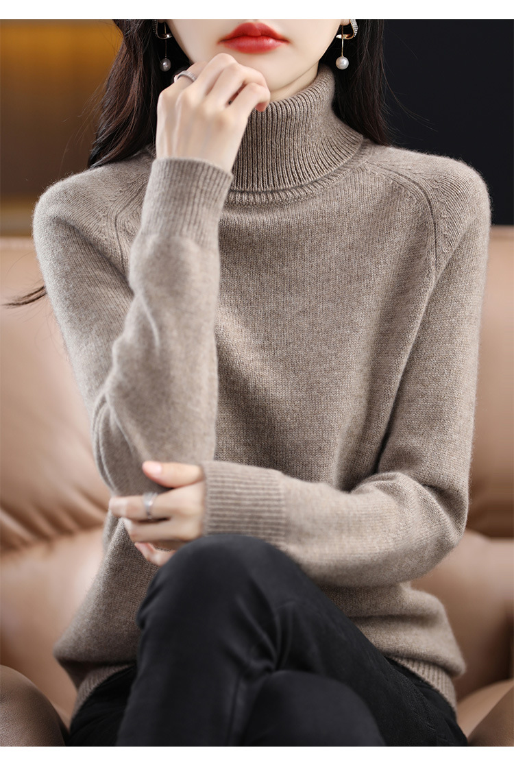 跨境2025秋冬新款女士宽松大码加厚针织衫长袖毛衣打底衫上衣女冬详情14