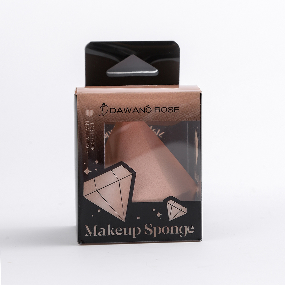 New Diamond Beauty Egg non-latex makeup sponge, single-color irregular cut powder puff makeup egg wholesale pic 15