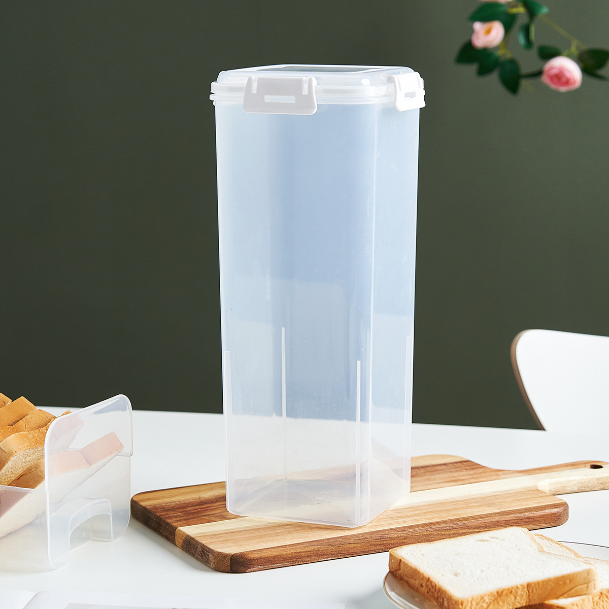 Amazon bread and toast storage box, fresh-keeping box, bread and toast storage box, bread storage distribution box, sealed jar pic 17