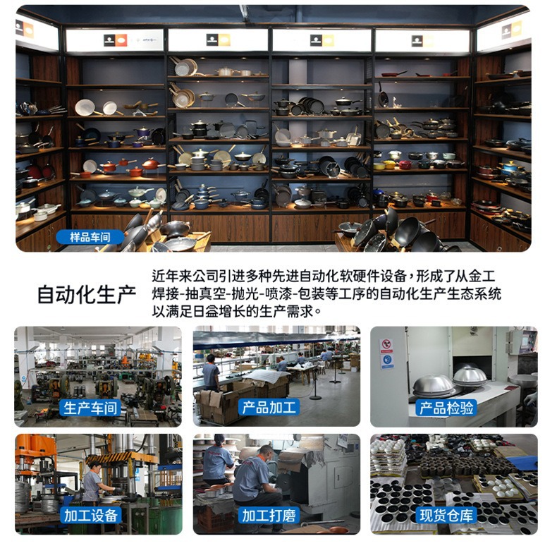 新款现货304不锈钢炒锅不粘锅多层家用平底锅蜂窝炒菜锅通用炒锅详情15