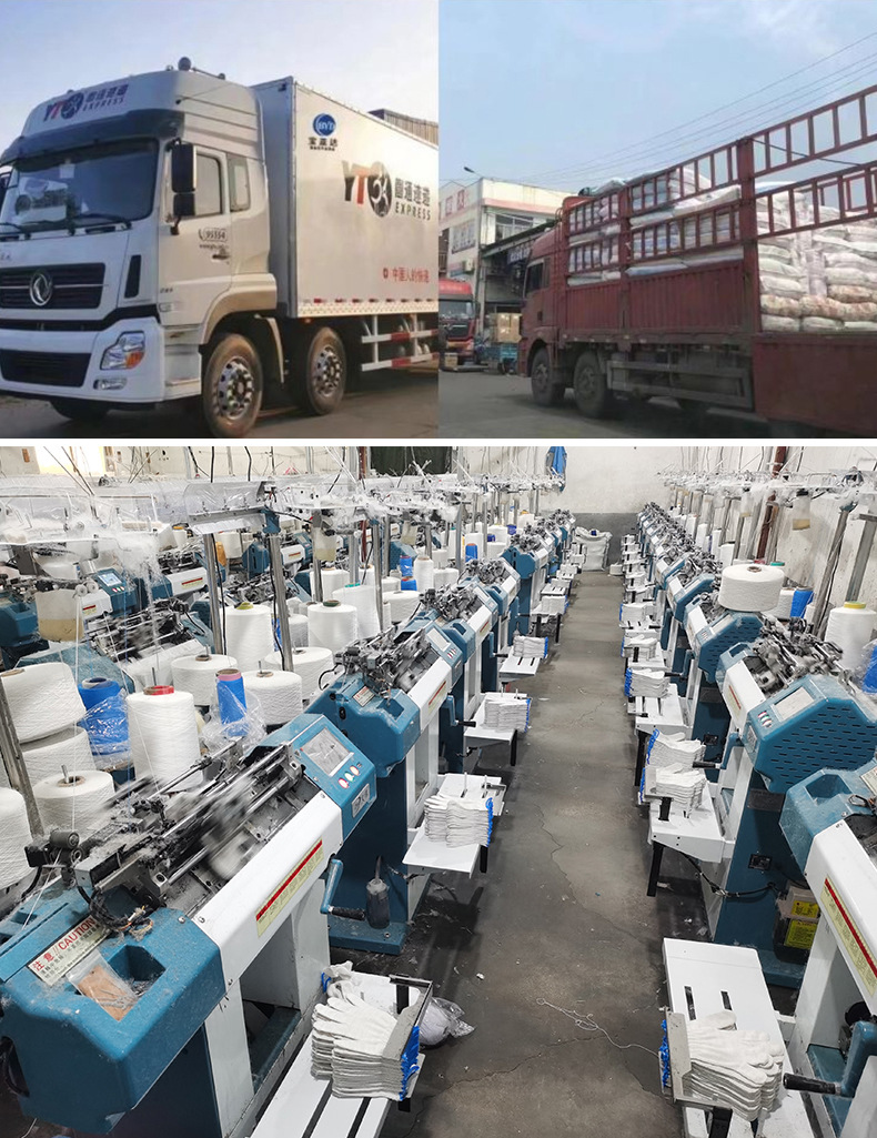 Wholesale of labor protection gloves, nitrile impregnated and rubber-coated cotton thread nylon anti-slip and wear-resistant construction site protection gloves for men and women pic 11