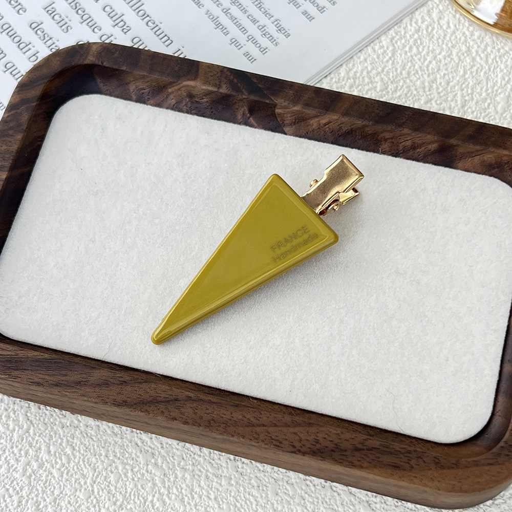 日系韩版醋酸三角鸭嘴夹高级感侧边无痕碎发夹百搭刘海边夹现货详情7