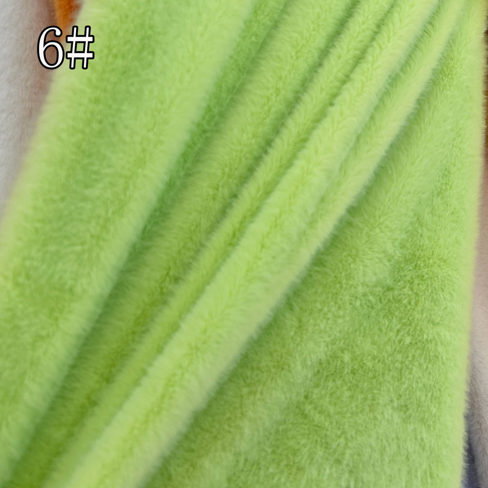 新欧貂毛绒抱枕热水袋布料高低毛仿貂毛现货纺织皮革针织绒布详情9