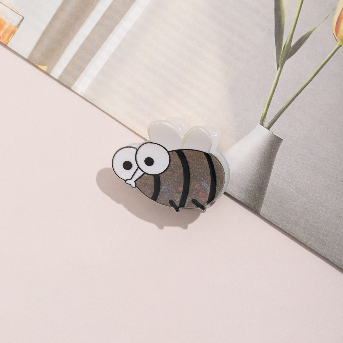 新款可爱昆虫系列发抓蜗牛蝴蝶蜜蜂瓢虫侧边刘海碎发夹女头饰设计详情9