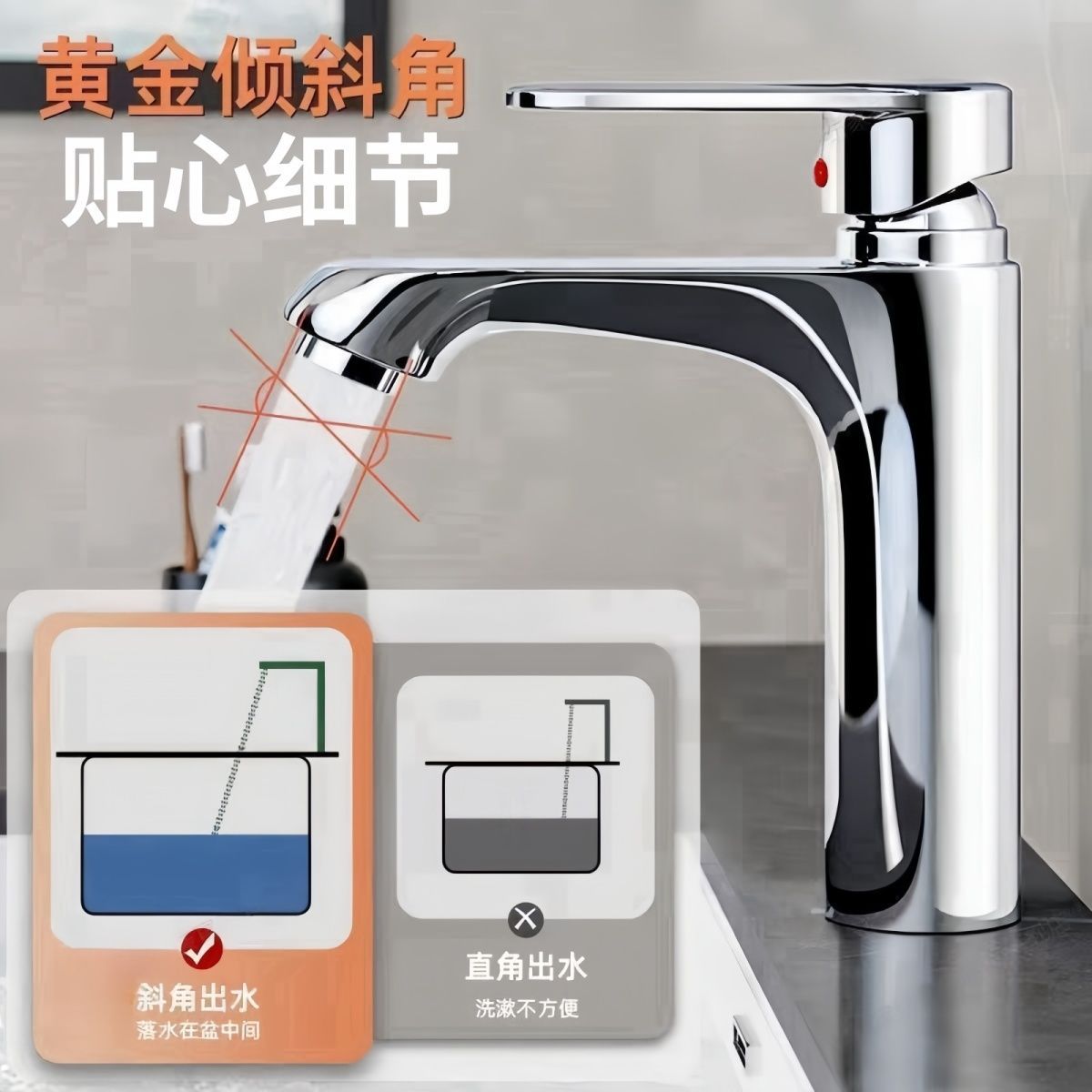 All-copper washbasin, faucet, cold and hot water, household washbasin, bathroom single cold washbasin, countertop, washbasin pic 10