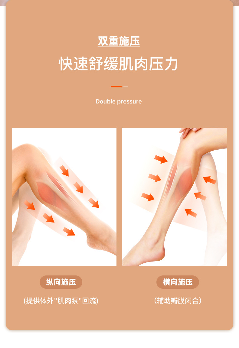 小腿气压按摩器家用老人恒温热敷无线腿部按摩仿人手空气波按摩仪详情12