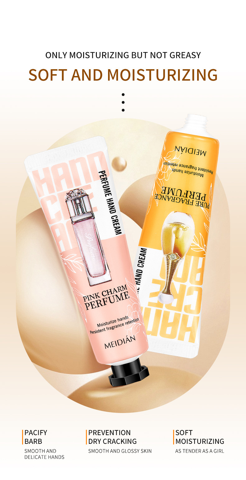 【 Exclusive for Foreign Trade 】 The Meidian Perfume Hand Cream Set is smooth, delicate, fresh and leaves a lingering fragrance. The small stick is portable pic 7