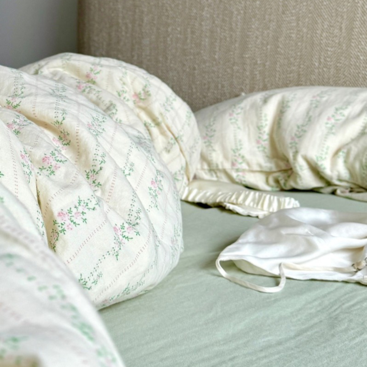 小红书A类全棉有氧双层纱四件套母婴级透气纯棉纱布小清新Kitty猫详情21