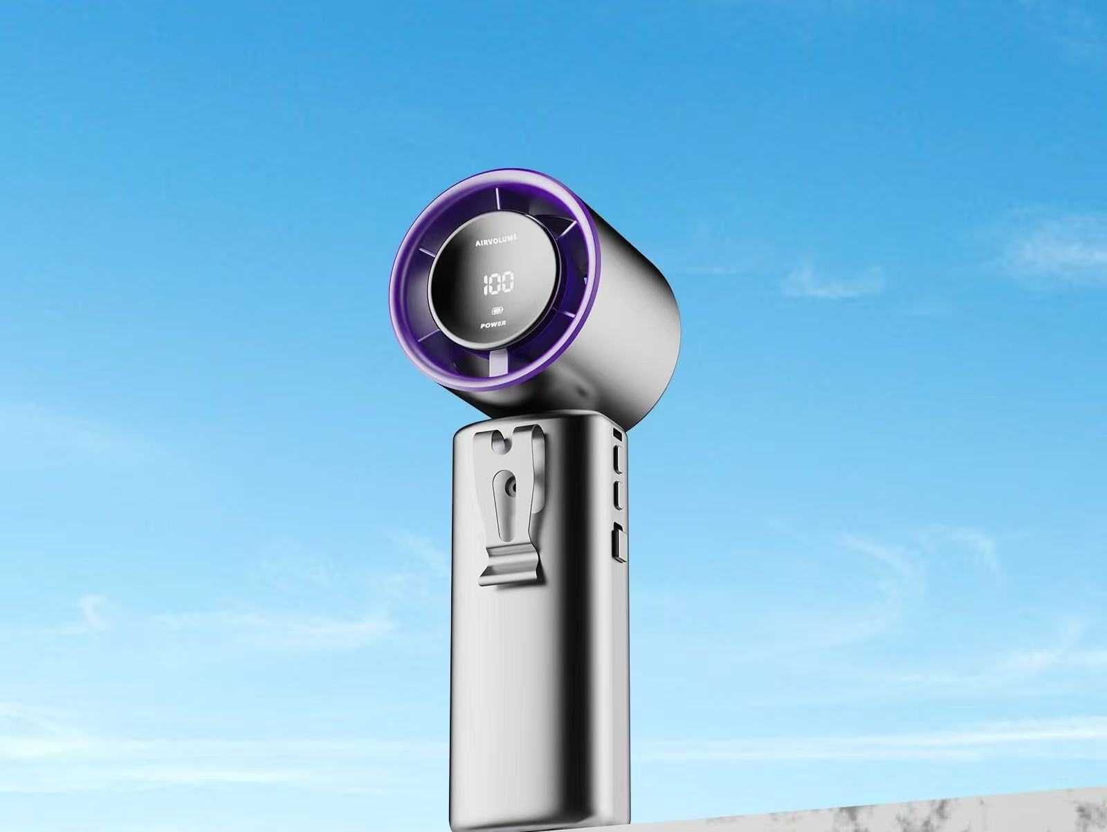 新款热销迷你便携式高速手持挂腰桌面夹子风扇跨境亚马逊电商私模详情1