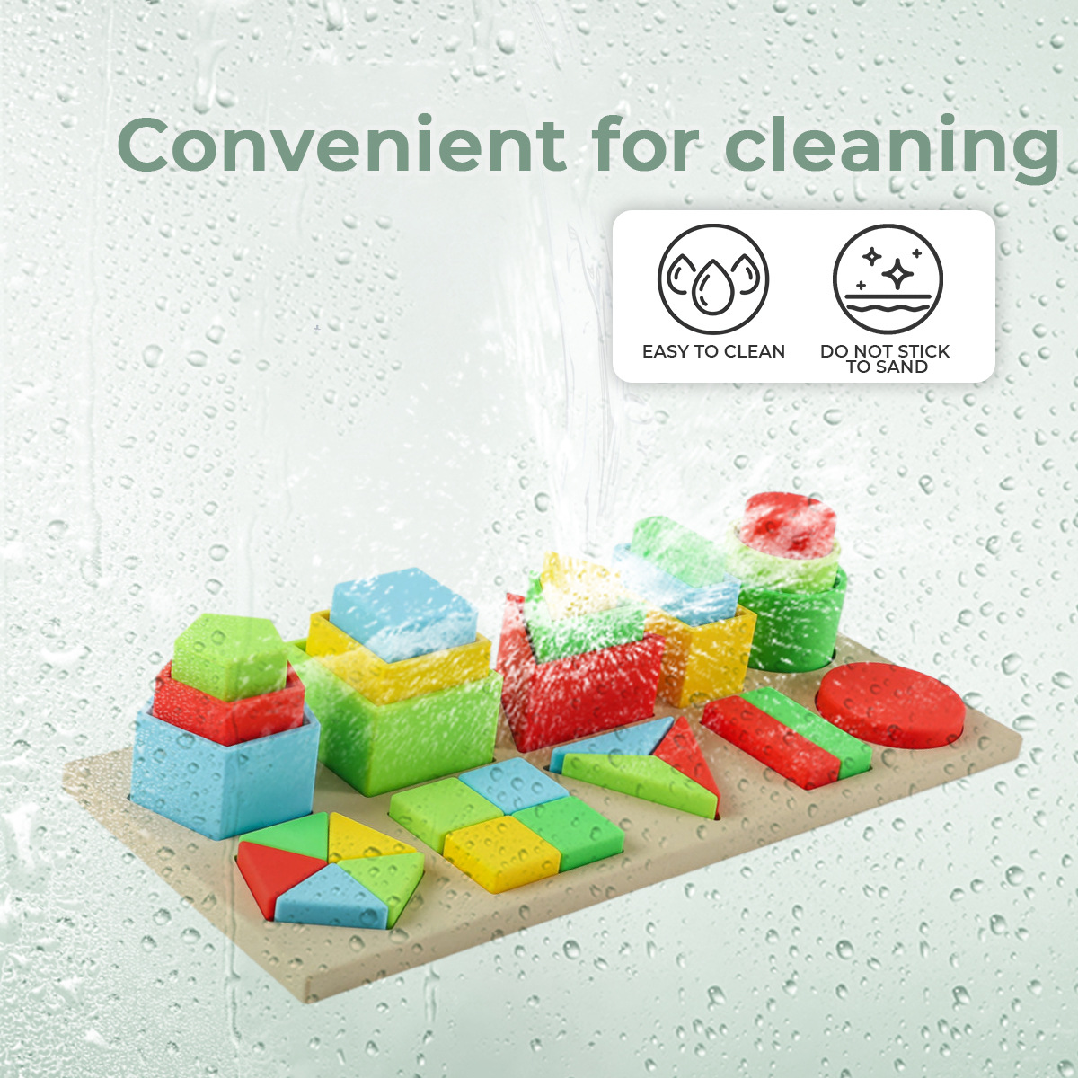 儿童软硅胶大颗粒积木宝宝可啃咬叠叠乐智力开发三合一益智玩具详情2