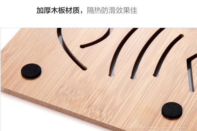 镂空木质杯垫 厨房加厚防烫隔热垫餐垫 防滑锅垫碗垫盘垫杯垫详情6
